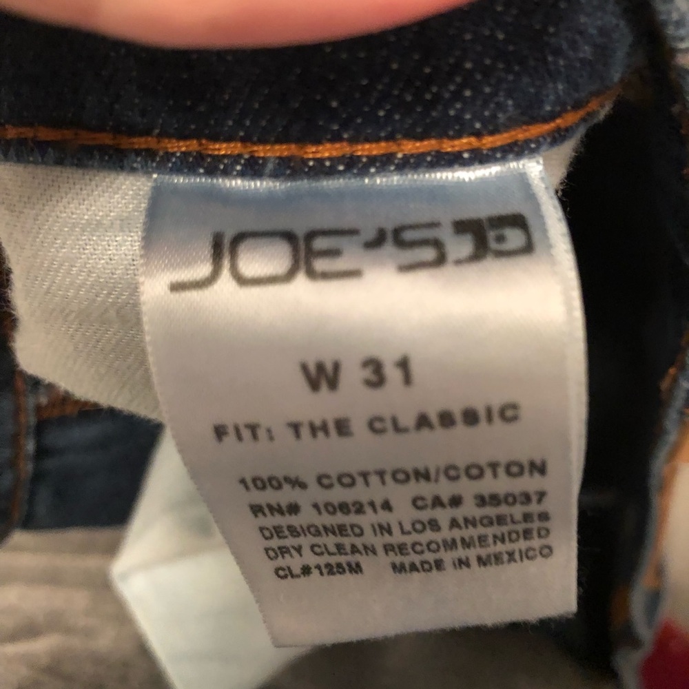 Joe Jeans classic fit 31x30